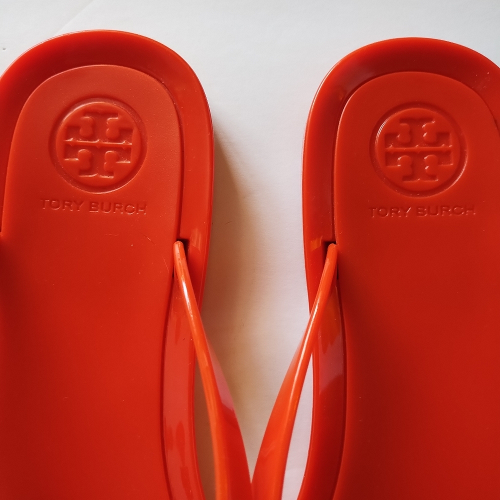 Tory Burch Michaela Bow Jelly Flip Flop Sandals Size 8 - Picture 4 of 16
